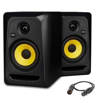 KRK Classic 8" Near-Field 2-Way Studio Monitor (Pair) + XLR Cable
