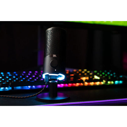 JBL Quantum Stream: Dual Pattern Premium USB Microphone for Streaming, Recording and Gaming