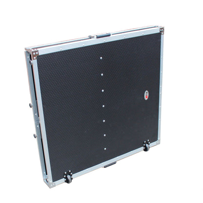 ProX Transformer Series Fold-Away DJ Performance Desk Facade with Wheels (Open Box)
