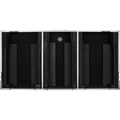Odyssey Coffin Coffin Flight Case for 10" DJ Mixer and Two Large-Format Media Players (Black & Silver)