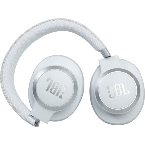 JBL Live 660NC Noise-Canceling Wireless Over-Ear Headphones (White)
