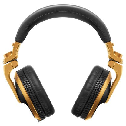 Pioneer DJ HDJ-X5BT-N - Closed-back, Bluetooth-compatible, Circumaural DJ Headphones with 40mm Drivers, 5Hz-30kHz Frequency Range, Detachable Cable, and Carry Pouch - Gold