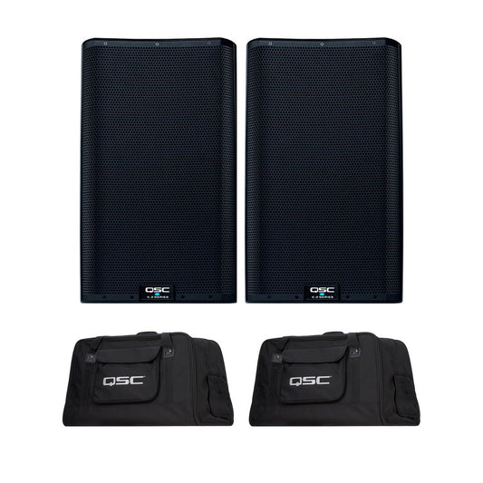 QSC K12.2 Two-Way 12" 2000W Powered Portable PA Speaker with Integrated Speaker Processor (Open Box) (Pair)