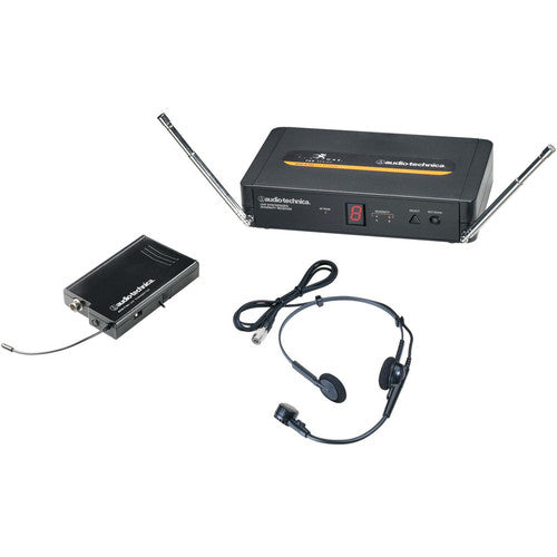 Audio-Technica ATW-701 Wireless BodyPack Microphone System - Includes: ATW-R700 Receiver, ATW-T701 UniPak Transmitter with Pro-8HECW Headworn Microphone
