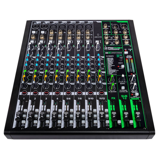 Mackie ProFXv3 Series, 12-Channel Professional Effects Mixer with USB, Onyx Mic Preamps and GigFX effects engine - Unpowered (ProFX12v3)