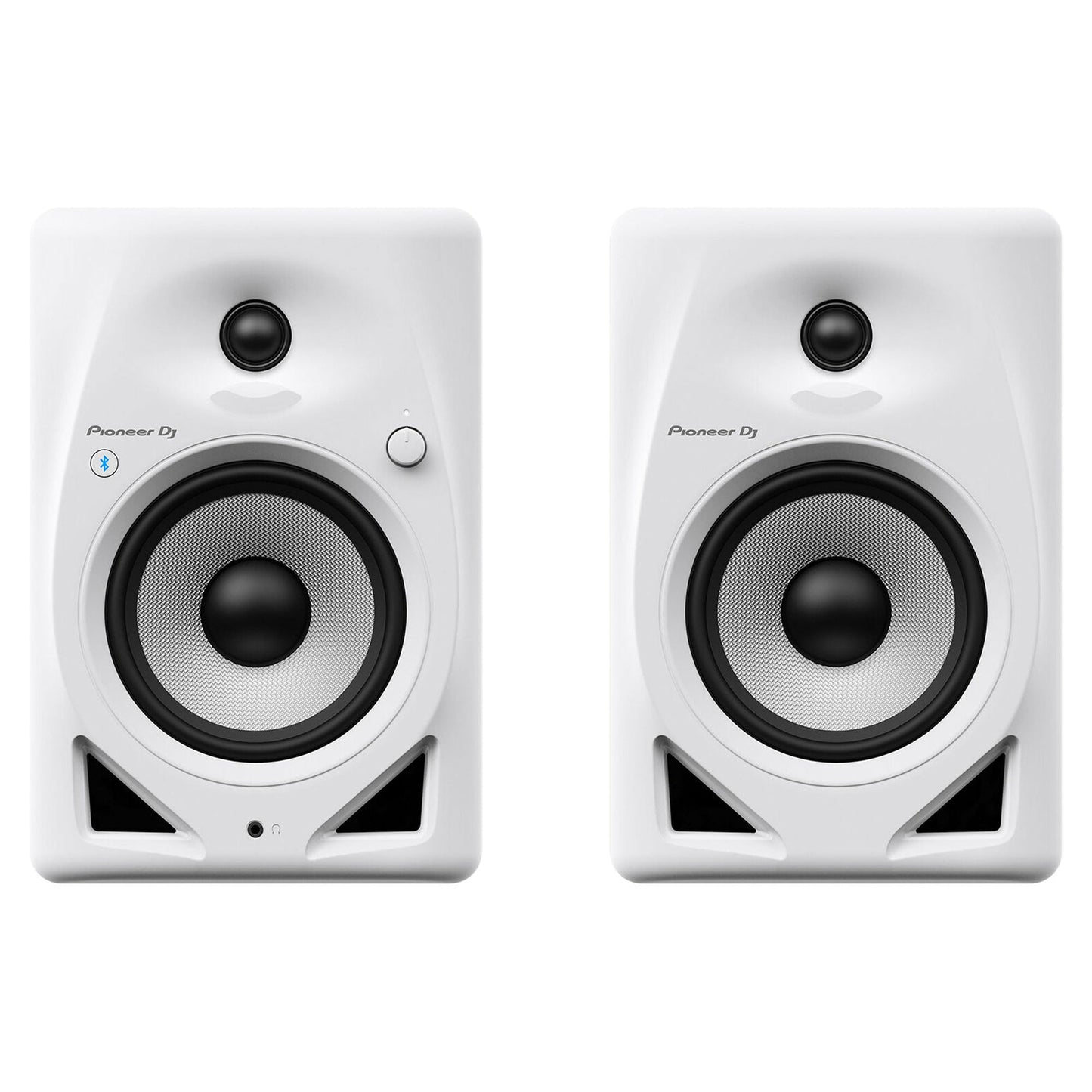 Pioneer DJ DM-50D-BT-W 5-inch Desktop Active Monitor Speaker Pair with Bluetooth - White