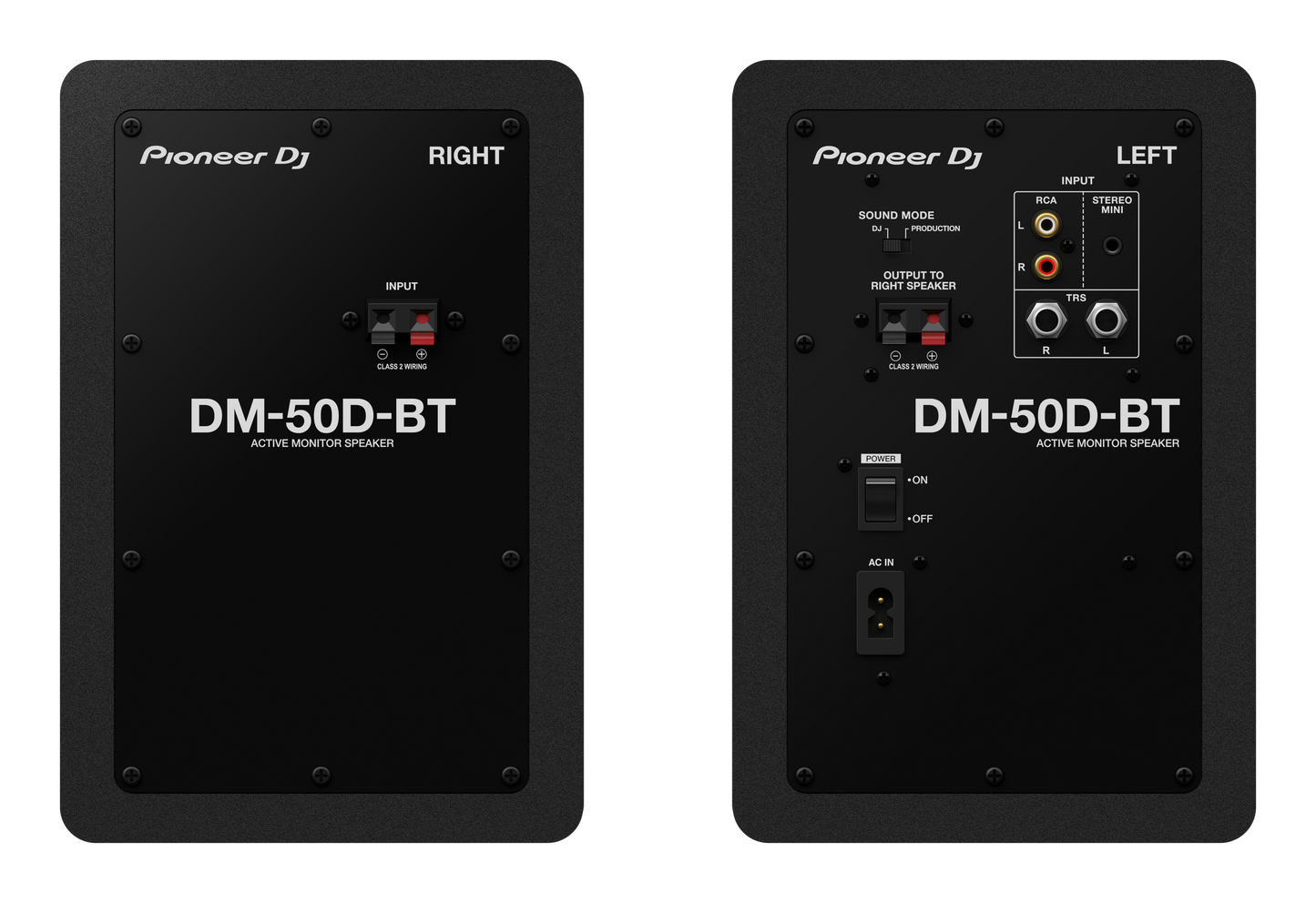 Pioneer Dj DM-50D 5-inch Desktop Monitor System – High-Performance Sound (Black)