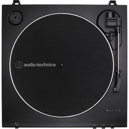 Audio-Technica At-LP60X-BW Fully Automatic Belt-Drive Stereo Turntable, Hi-Fi, 2 Speed, Dust Cover, Anti-Resonance, Die-Cast Aluminum Platter Brown