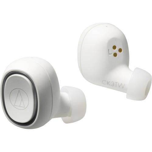 Audio-Technica ATH-CK3TW Wireless In-Ear Headphones, White