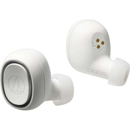 Audio-Technica ATH-CK3TW Wireless In-Ear Headphones, White