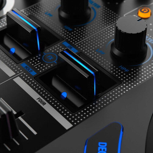 Reloop Mixon 8 Pro 4-Channel Professional Hybrid DJ Controller, Black (Open Box)