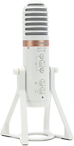Yamaha AG01 Live Streaming USB Microphone (White)