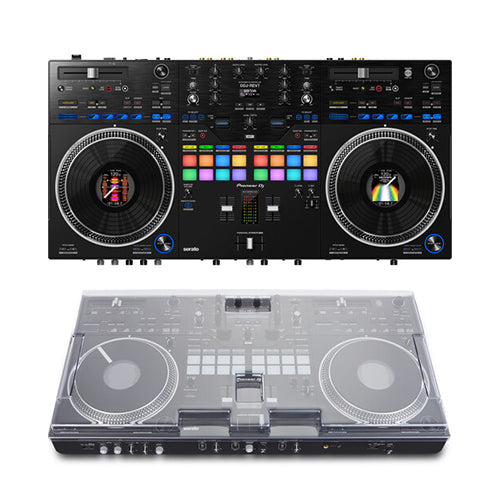 Pioneer DJ DDJ-REV7 2-Channel Serato DJ Pro Controller + Decksaver Dust Cover