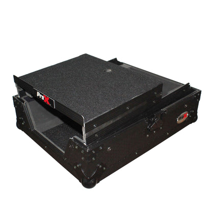 Pro X - Mixer ATA Flight Case for Large Format 12" Universal DJ Mixer W/ Laptop Shelf (Open Box)