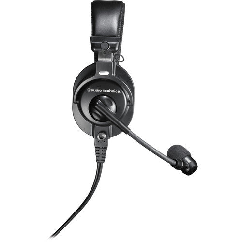 Audio-Technica BPHS1 Broadcast Stereo Headset with Dynamic Cardioid Boom Mic Black, Adjustable (Open Box)