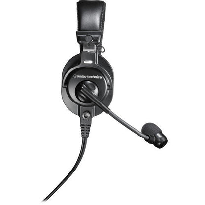 Audio-Technica BPHS1 Broadcast Stereo Headset with Dynamic Cardioid Boom Mic Black, Adjustable (Open Box)