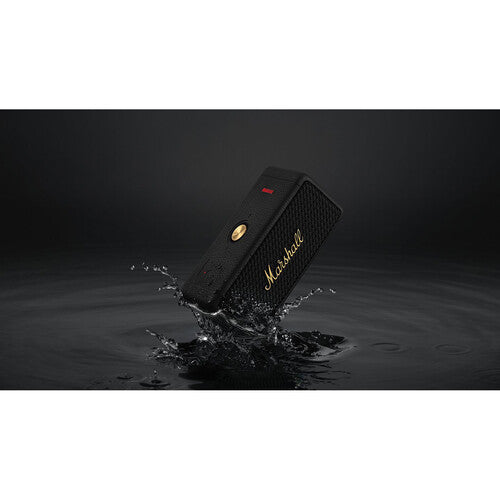 Marshall Emberton II Portable Bluetooth Speaker, Black & Brass