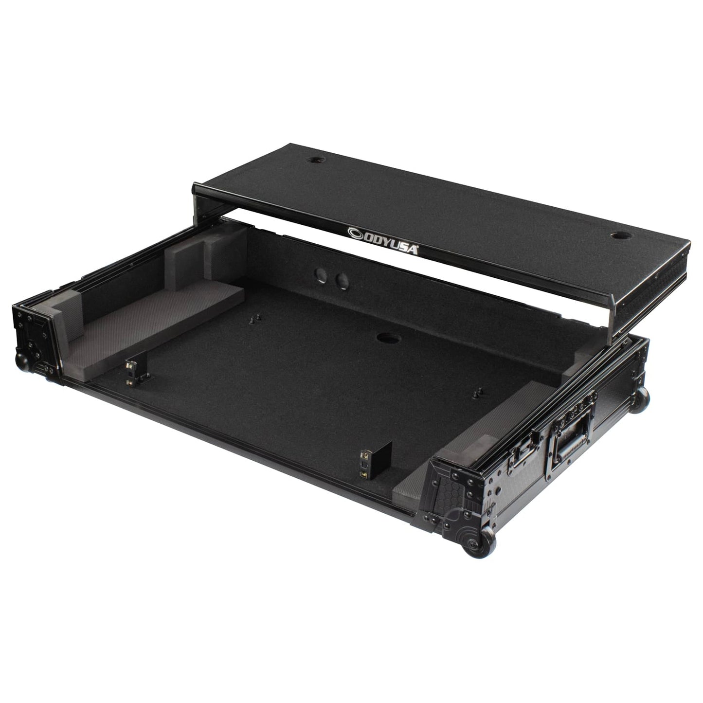 RANE FOUR I-Board Flight Case with Glide Style Laptop Platform and Wheels