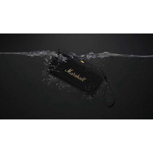 Marshall Middleton Portable Bluetooth Speaker, Black and Brass