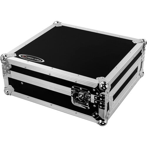 Odyssey Flight Zone Glide Style Flight Case for Pioneer DJM-A9 Mixer (Silver on Black)