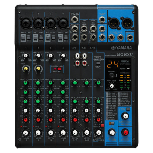 Yamaha MG10XU 10-Input Stereo Mixer (Open Box)