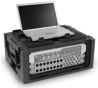 SKB Roto-Molded 4U Studio Flyer Rack Case (Black) (Open Box)