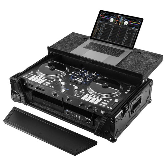Odyssey Case for Rane One Flight 1U in Black with Patented Glide Platform and Corner Wheels