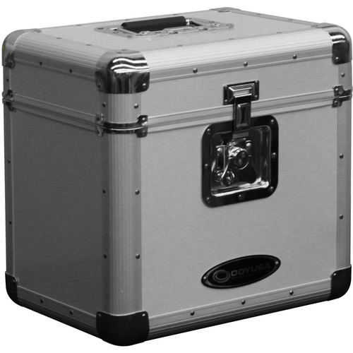 Odyssey Innovative Designs Krom Series KLP2 Stackable Record/Utility Case (Silver)