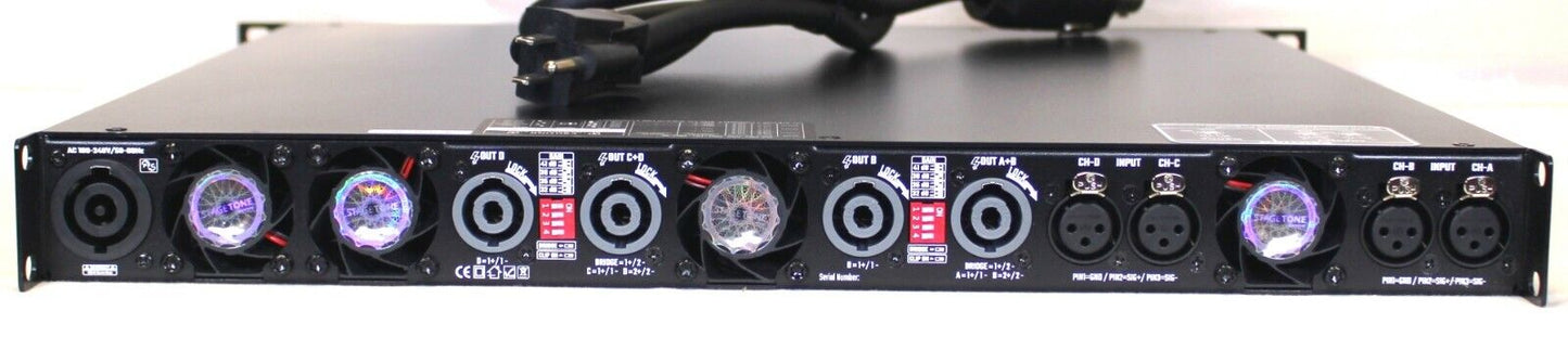 LASE Series Professional Powered 1U Rack Amplifiers