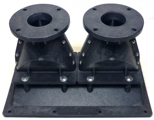 LASE 13" x 8" Dual 2" Bolt-On Line Array Long Throw Compression Horn