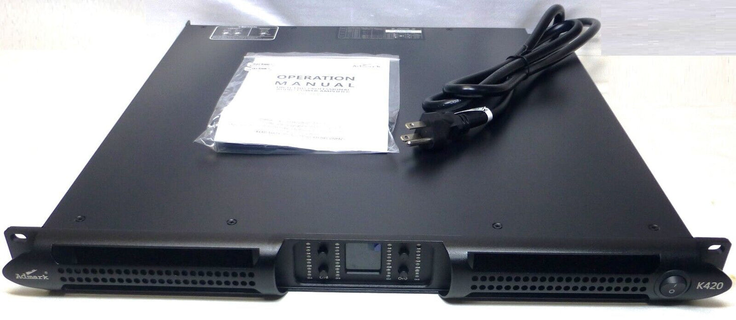 Admark Professional Powered One Space Rack Amplifiers