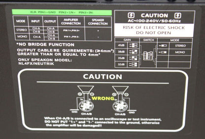 Admark Professional Powered One Space Rack Amplifiers